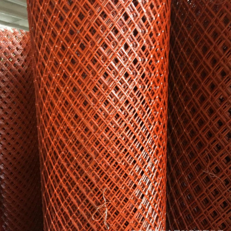 1.5米高养殖围栏网 喷红漆钢板网  脚手架钢笆片 亚奇厂家生产图片