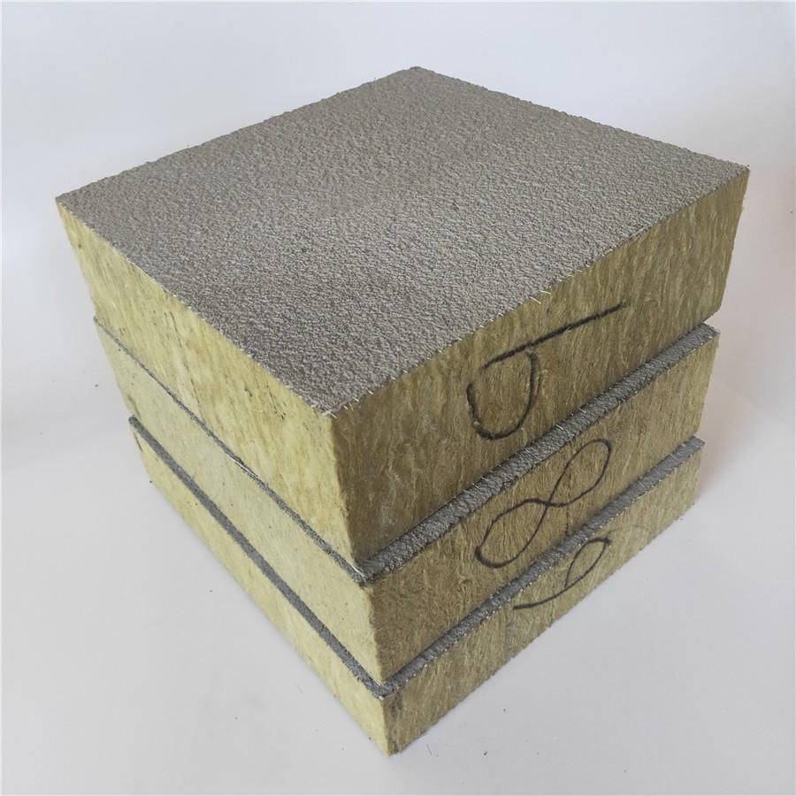 砂浆岩棉复合板 定做 机制立丝岩棉复合板