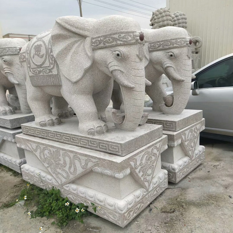 竣峰石业 门口吉祥象 热销青石大象石雕 石雕大象生产厂家