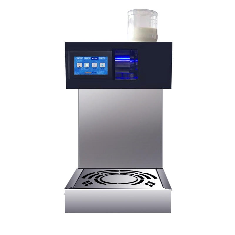 许昌浩博韩式奶冰机 商用多功能牛奶绵绵冰机 雪花冰桶装水制冰机价格