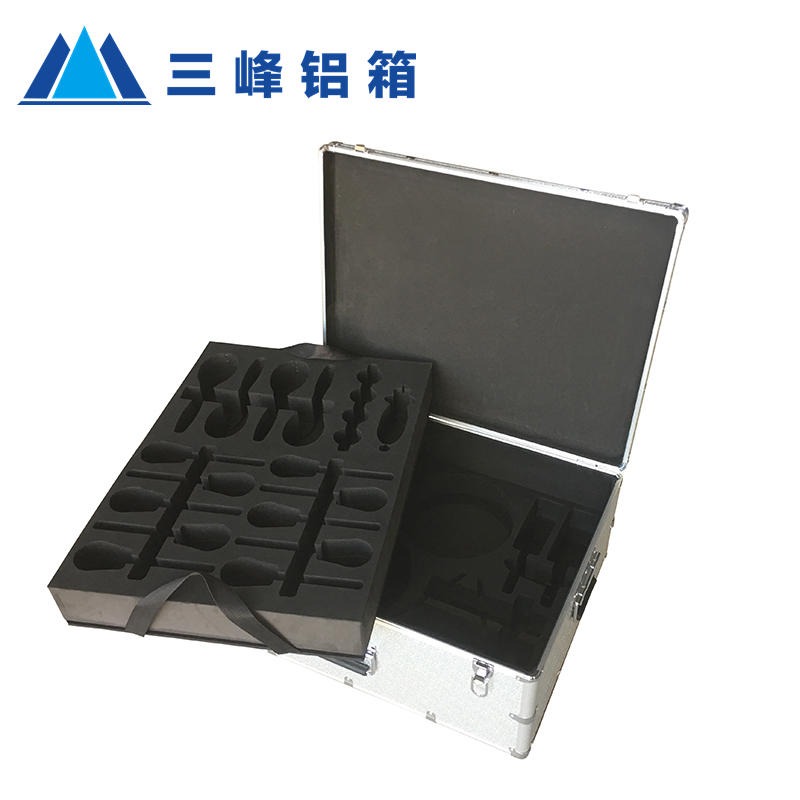 三峰工具定制铝箱 铝合金工具箱 双层工具铝箱 设备保护运转箱