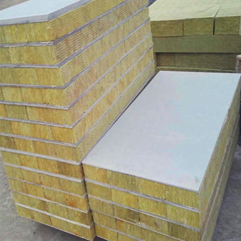 金普纳斯 生产 钢网砂浆岩棉复合板   A级防火岩棉复合板  国标复合岩棉板  规格定做