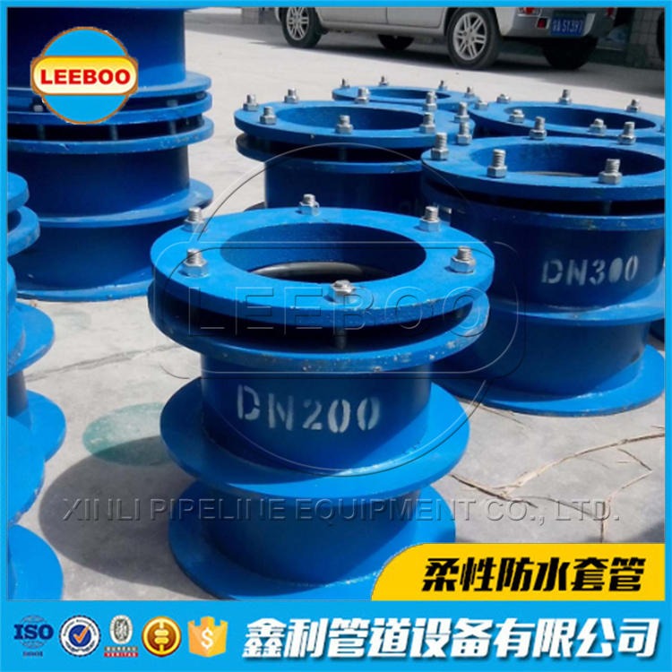 专业生产防护密闭套管   柔性防水套管  国标防水套管  规格齐全   质量可靠  LEEBOO/利博