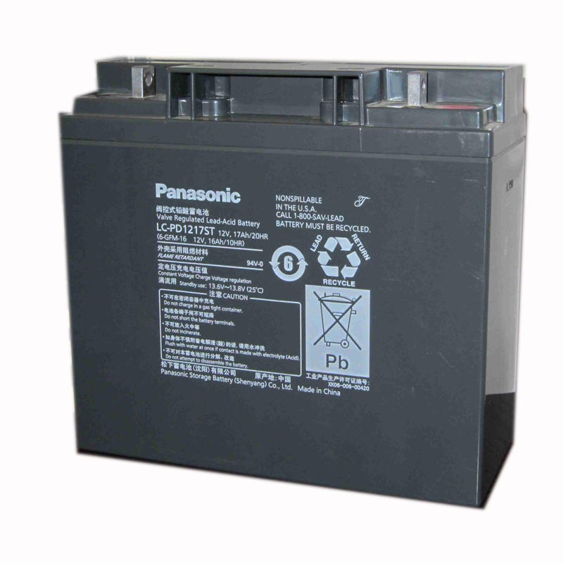 松下蓄电池LC-PD1217ST铅酸性免维护电池 UPS机房专用电池 松下蓄电池12V17AH图片