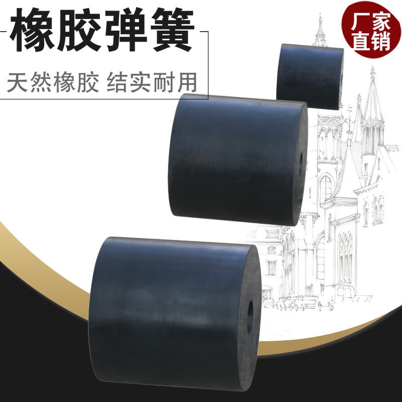 圆柱形橡胶减震垫 振动平台橡胶垫定制厂家图片 80x80x20/30橡胶垫