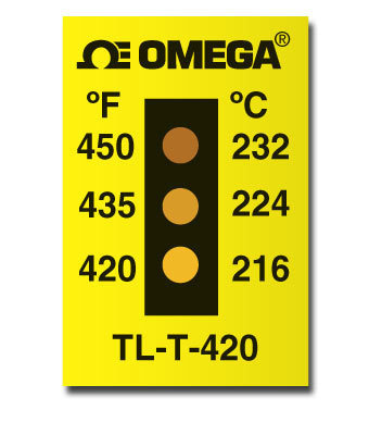TL-T系列测温纸 美国omega 感温试纸 热敏感温纸 温度贴纸