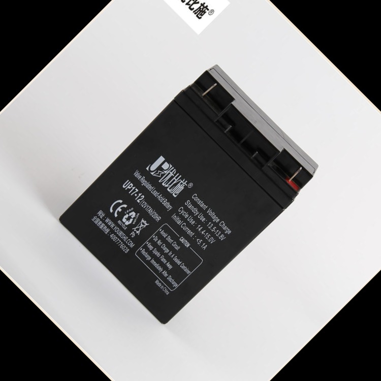 优比施蓄电池生产厂家 免维护铅酸储能蓄电池 12V12AH应急电源批发