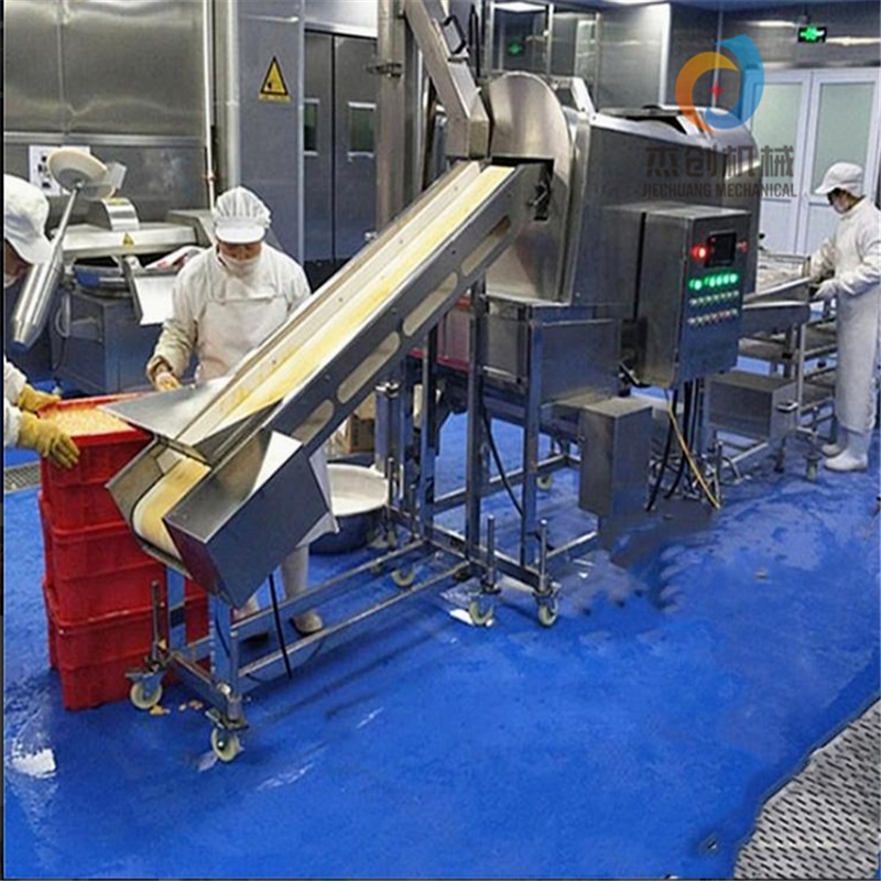 全自动溜肉段裹粉生产线 自动除渣溜肉段油炸机 食品机械厂家