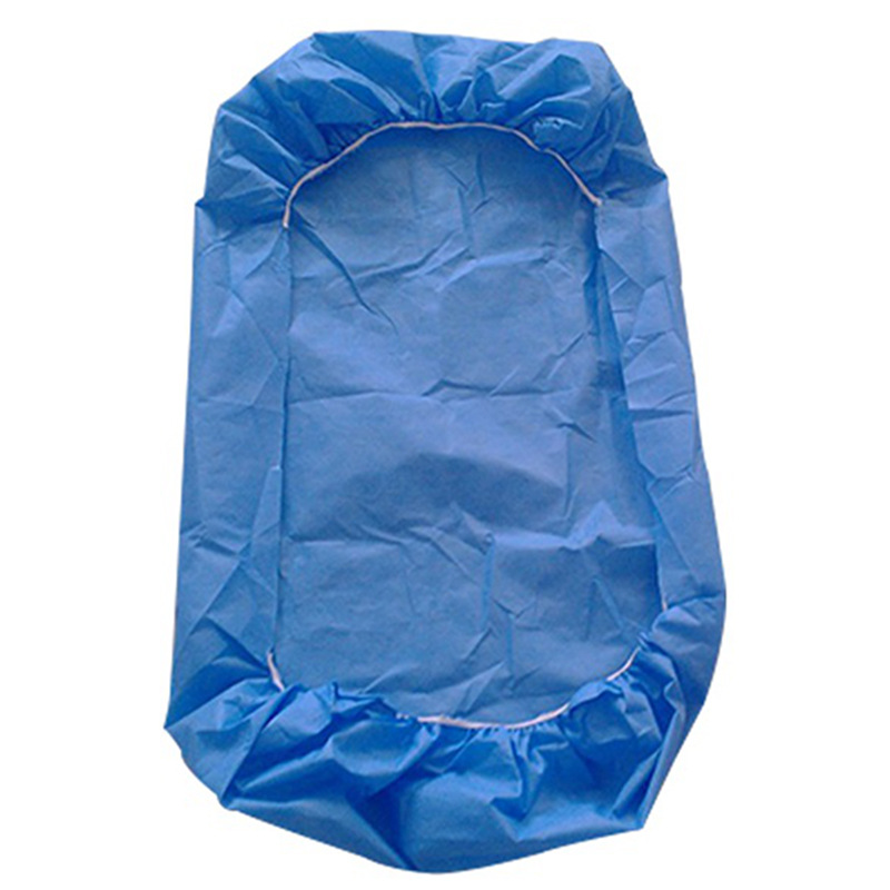 一次性床罩  无纺布床罩 医用床罩 松紧床罩 蓝色无纺布床罩示例图4