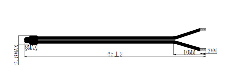 无线充电器3950B值热敏电阻 PVC小皮线100K热敏电阻 产地货源示例图6