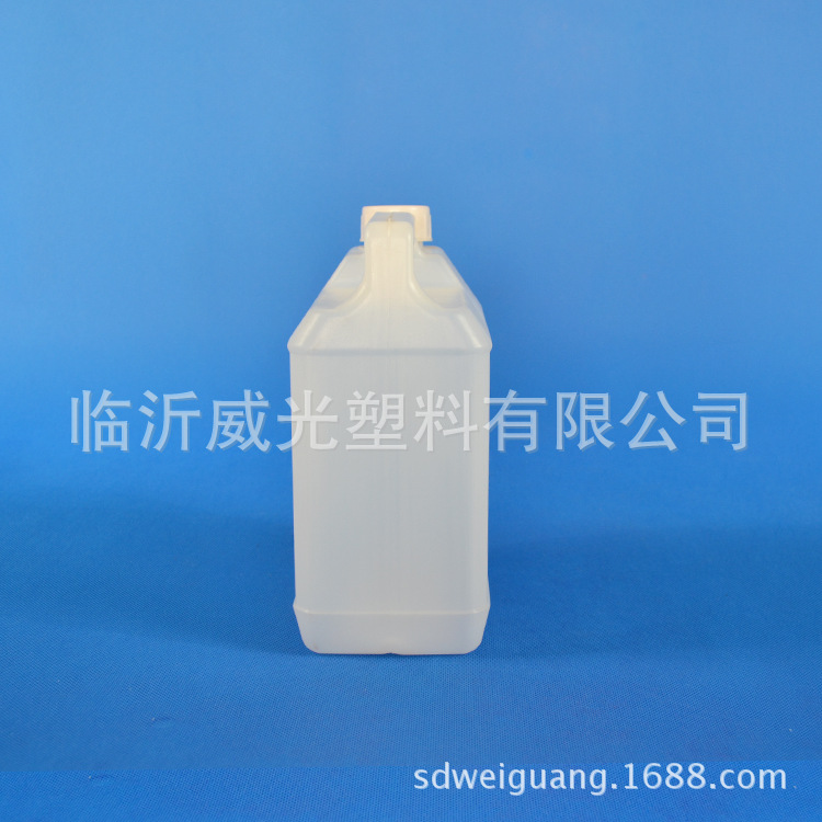 WG2L-1【厂家直供】白色塑料包装桶 酒精桶 小酒桶 扁方形塑料桶示例图5