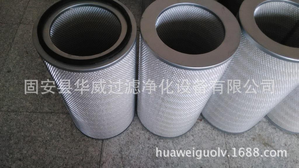 HUAWEI专业制造工业粉尘滤筒 聚酯纤维防静电除尘滤筒厂家示例图3