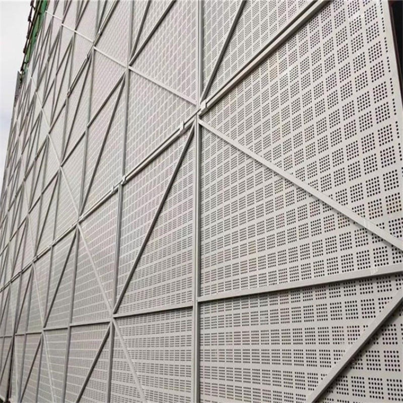 钢制冲孔板防护网 外墙建筑爬架网片 工地外架安全钢网片亚奇定制
