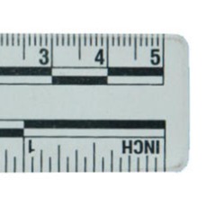 白色磁性PVC比例尺（5厘米）5厘米白色磁性比例尺