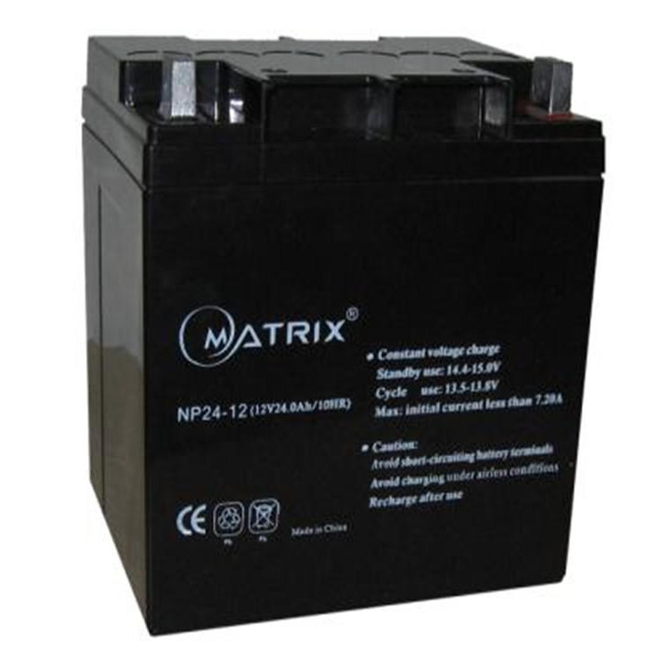 MATRIX蓄电池NP24-12矩阵蓄电池12V24AH铅酸免维护蓄电池图片