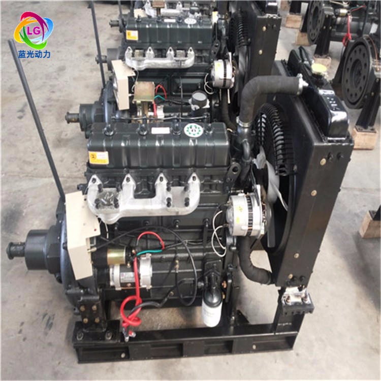 厂家直销潍柴4102柴油机 60马力配套水泥罐车ZH4102P柴油发动机带离合器皮带轮