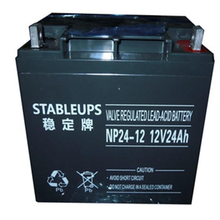 稳定牌蓄电池NP24-12 12V24AH直流屏 交通后备电源 UPS配套