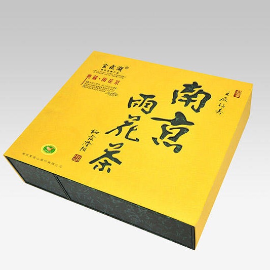 南京礼品包装盒  精致织锦缎茶叶礼品盒 南京包装盒源创设计图片