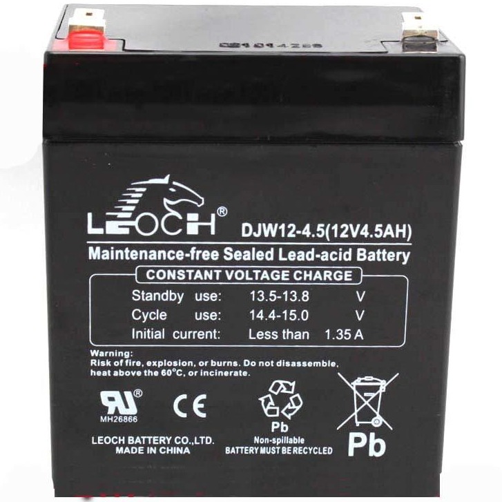 厂家现货 理士蓄电池DJW12-4.5 LEOCH电池12V9AH 消防 电梯 监控免维护电池