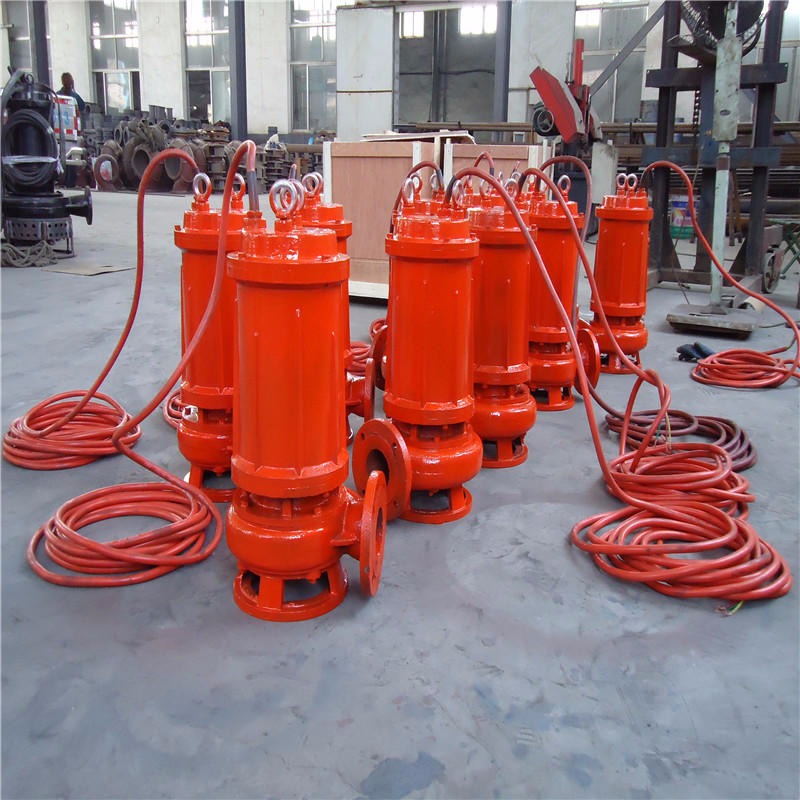 固原螺旋铰刀污水泵 3kw潜水排污泵 自动切割搅拌抽沙泵