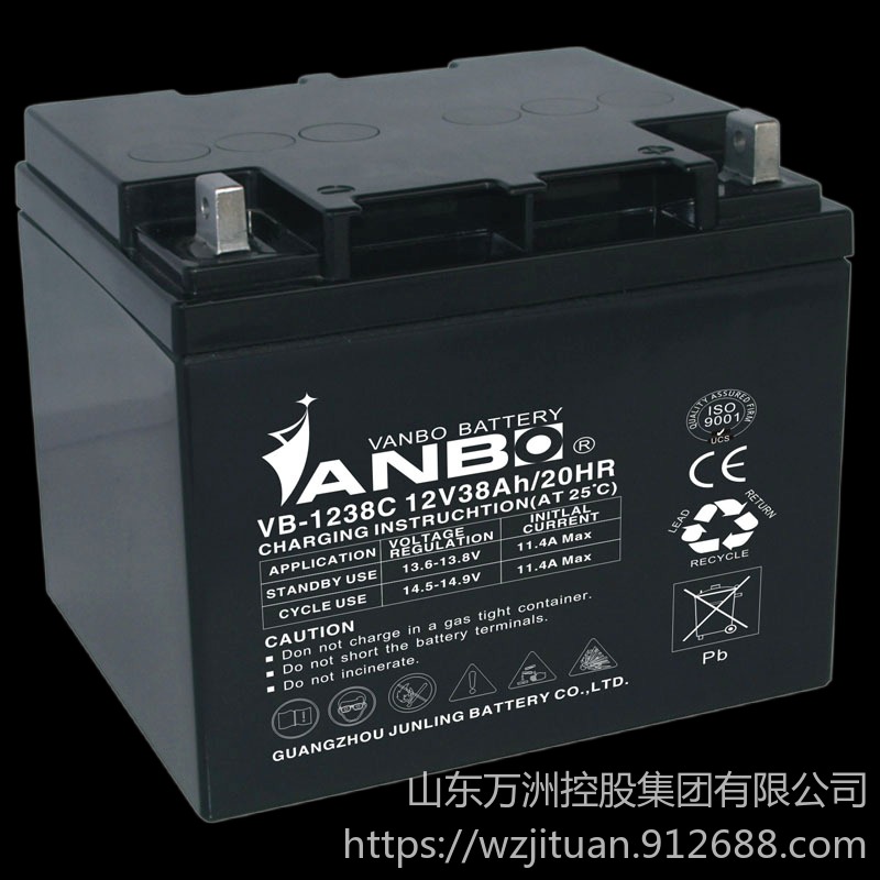 威博蓄电池VB-1238C 威博蓄电池12V38AH UPS电源配套蓄电池 现货供应