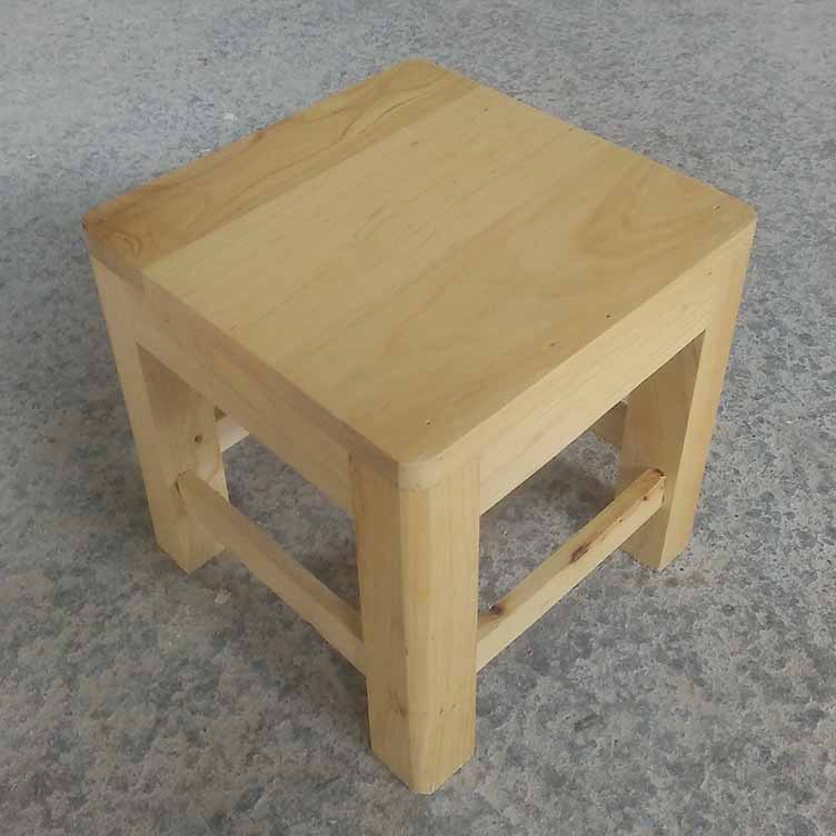 鑫繁木业直销柏木家用小方凳适用凳子实木幼儿园儿童小板凳木凳示例图3