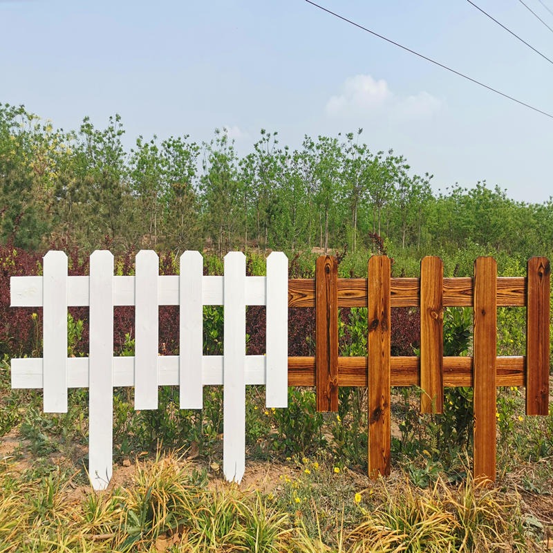厂家批发 公园木质栏杆 围栏庭院木栅栏 樟子松防腐木材质 佳星