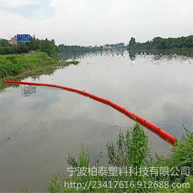 水浮物拦截塑料浮筒 河道红色拦污浮漂桶价格