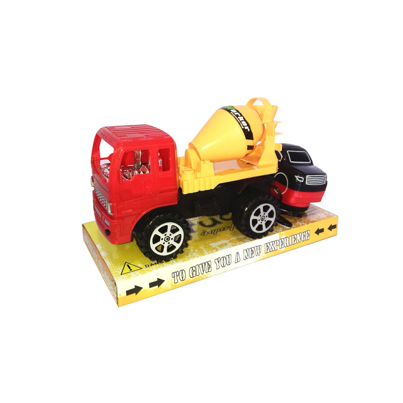 直销儿童手摇玩具工程车玩具遥控手动自转发电工地模型玩具车批发示例图2