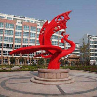 不锈钢抽象凤凰 城市广场雕塑 主题创意雕塑 怪工匠厂家定制