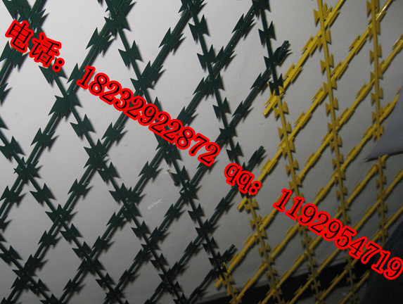 专业厂家不锈钢焊接刀刺网，菱形孔刀片刺绳示例图9