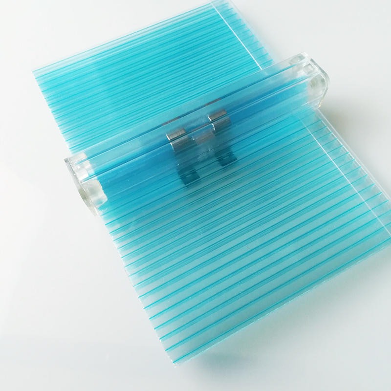 贵州 16mm蓝色插接板PC阳光板 超强耐候性 抗老化 质保十年 可包邮