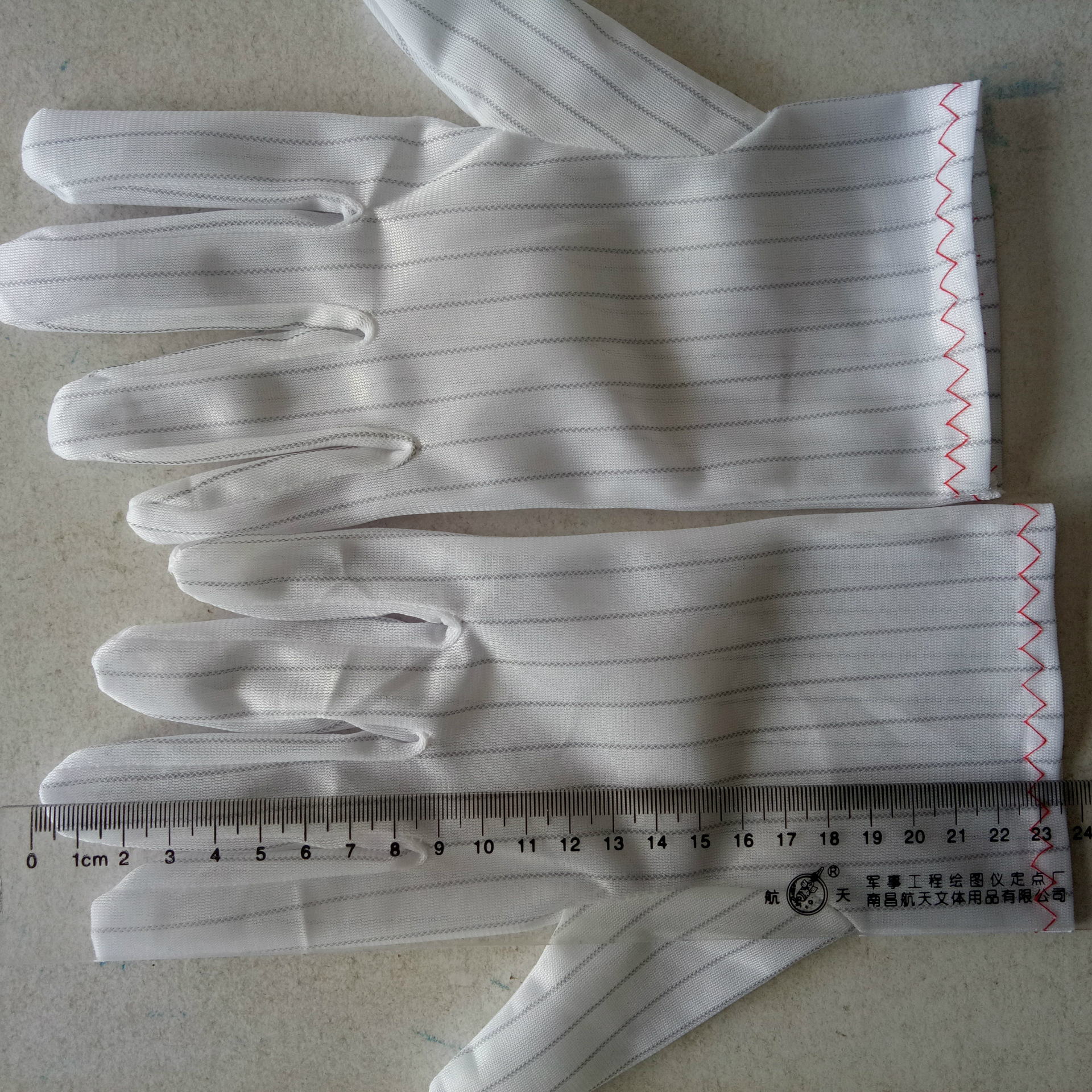 防静电双面条纹手套（长度22公分）示例图31