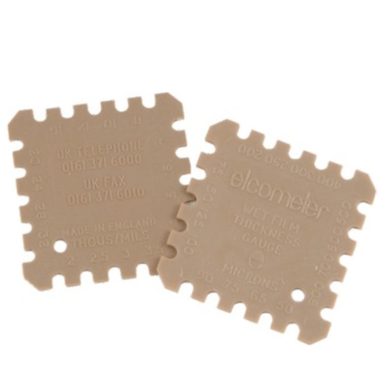 英国易高塑料湿膜卡 B154-1六角塑料湿膜梳 油漆湿膜测厚仪
