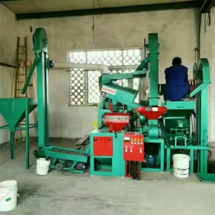 稻谷深加工设备 150型家用脱皮碾米机 邦耀组合式大米生产线