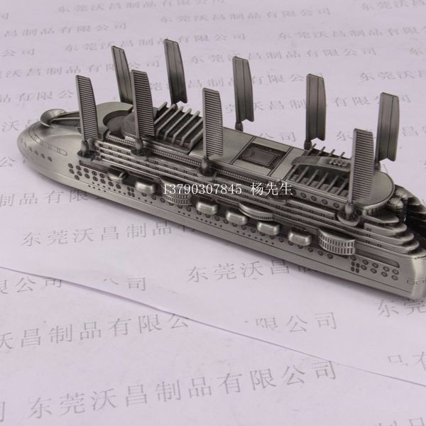 锌合金船舶金属艺品 金属模型航模游轮模型 东莞金属艺品压铸