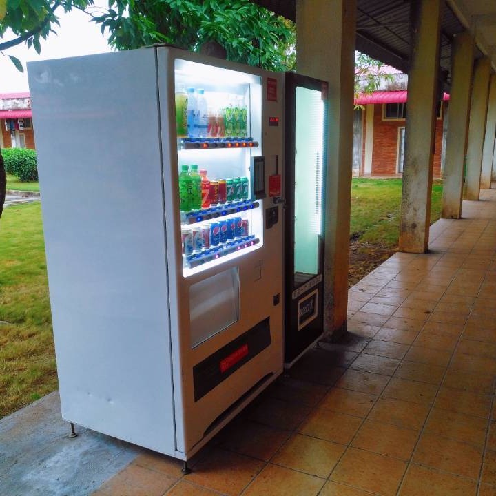 广州图书馆自助售货机免费投放-高铁站饮料食品综合24小时自动零售机免费安装图片
