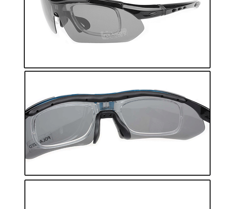 运动眼镜 骑行运动眼镜 偏光骑行运动眼镜 太阳偏光骑行运动眼镜示例图8
