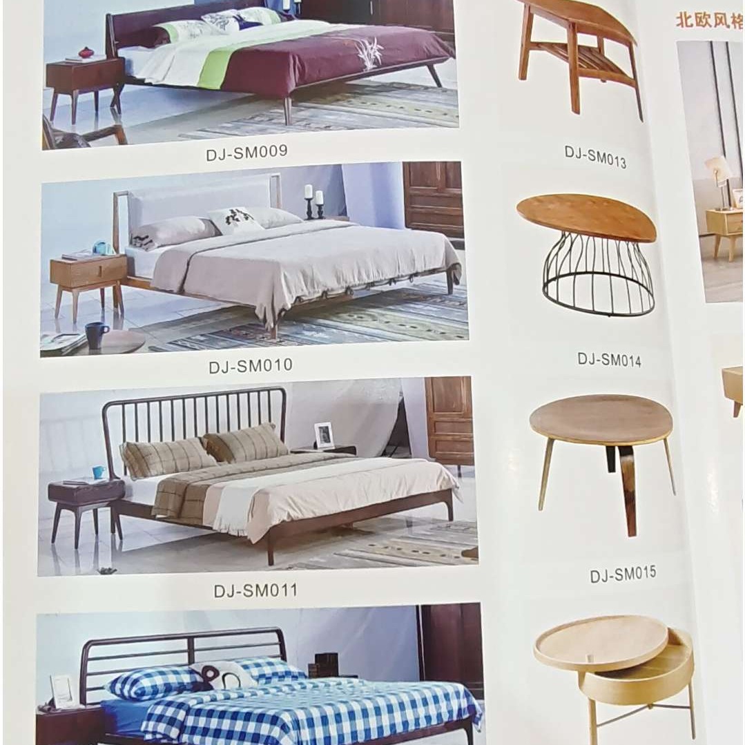 武汉美式床实木床1.8米欧式床双人床主卧轻奢床现代简约婚床白色家具