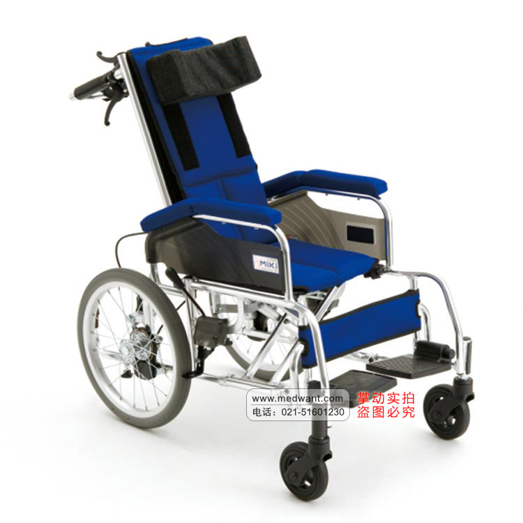 促销三贵MIKI手动轮椅MSL-3ER儿童轮椅代步车轻便可折叠大轮示例图1