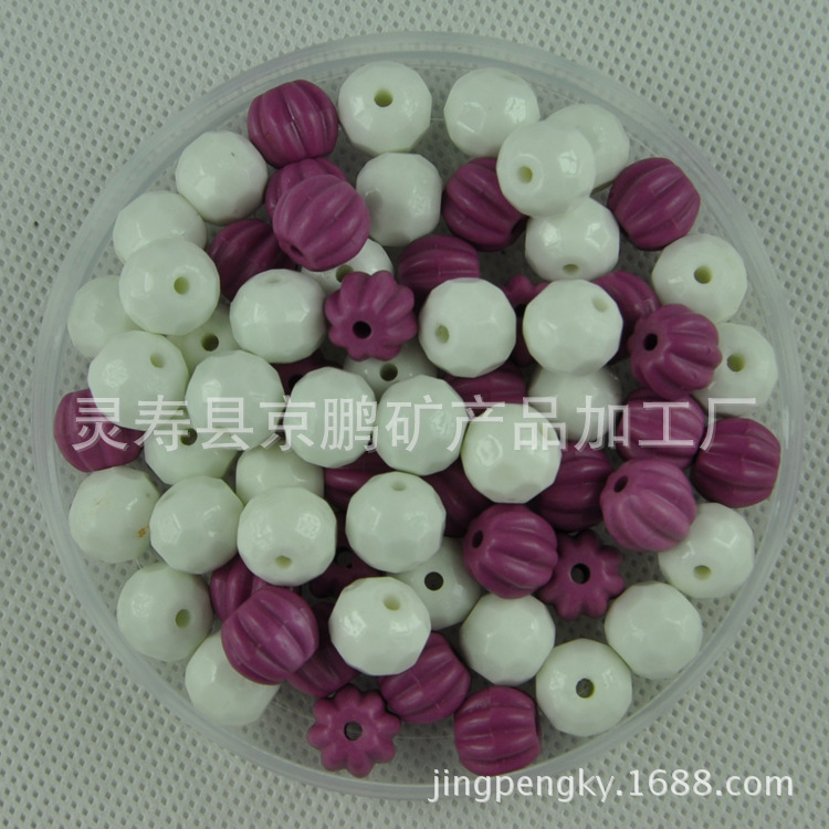 厂家生产锗石珠 保健首饰用的锗石粒 托玛琳珠锗石陶瓷粒示例图1