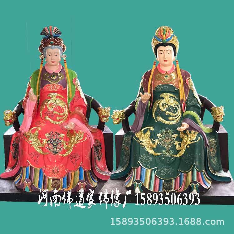河南佛道家生产太极老母神像 无极老母 十二老母佛像寺庙神像摆件示例图2