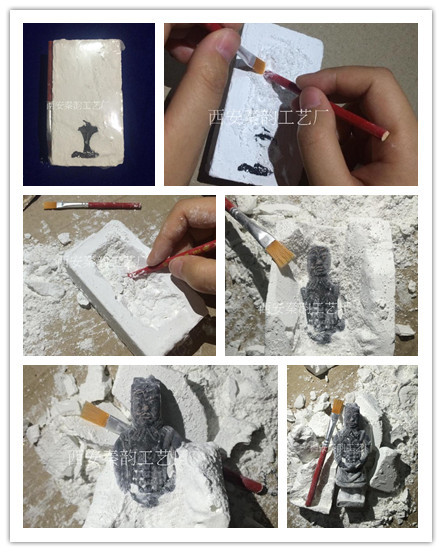 兵马俑纪念品摆件复活军团DIY考古挖掘兵马俑考古玩具创意礼品示例图4