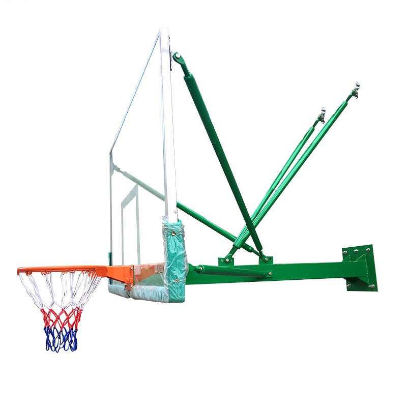 篮鲸屋顶房顶篮 仿液压篮球架厂家 可升降篮球架位置  手动篮球架官方厂家