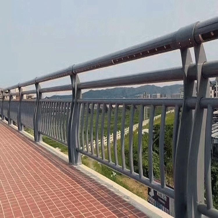 水库栏杆 不锈钢碳素钢复合管 聚晟 304市政天桥护栏