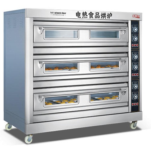 爱厨乐三层九盘电烤箱 通用款饼店烤箱 双重温控  ACL-3-9D 型厂家直销