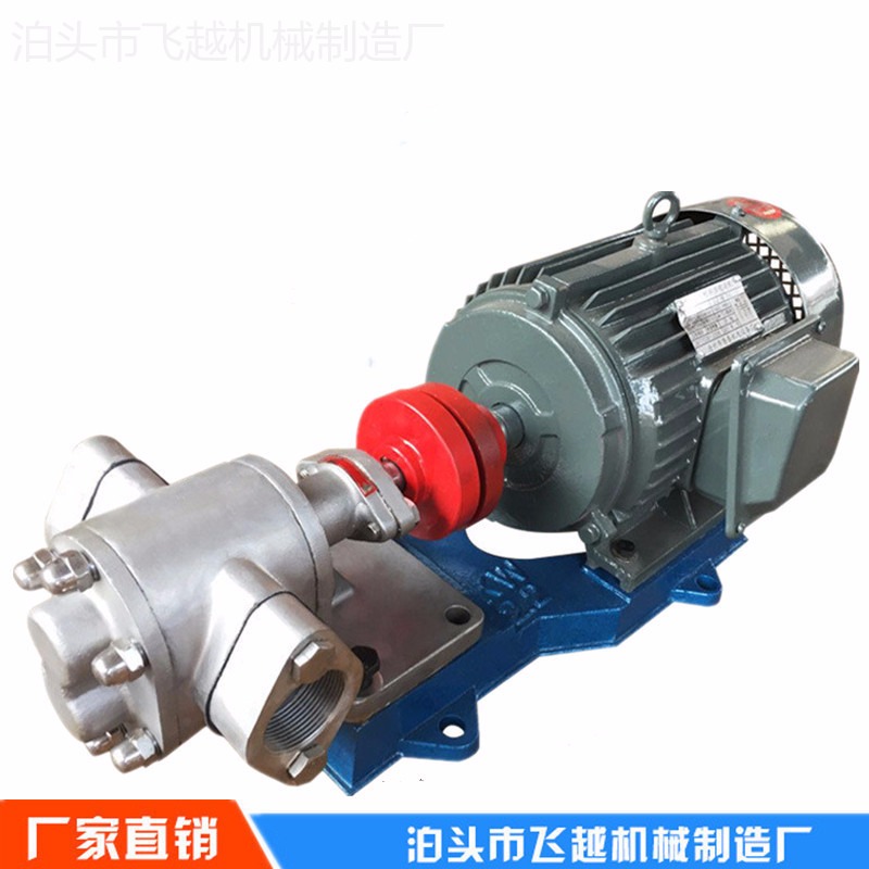 飞越泵业齿轮油泵 zyb-83.3L/min耐腐蚀  化工泵不锈钢齿轮泵图片