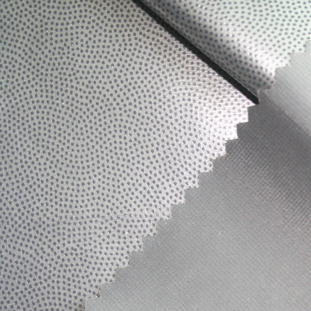 东莞面料贴膜厂家 格子布面料覆膜 半分格子布复合TPU防水膜图片