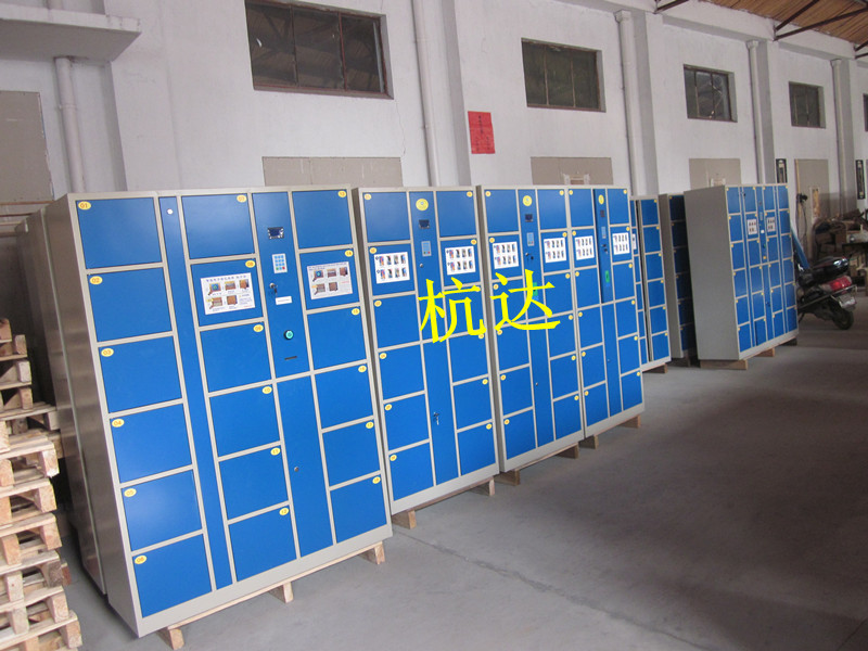 公司刷卡联网电子更衣柜杭州第九中学校联网书包柜储物柜示例图11
