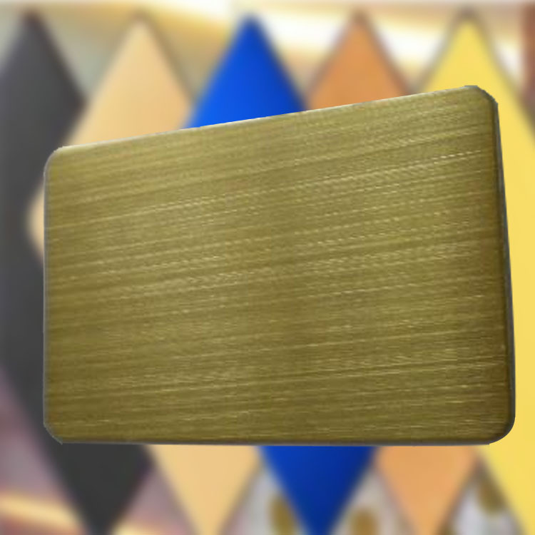 供应彩色不锈钢板 304拉丝黄钛金钢板量大优惠质量保障示例图8